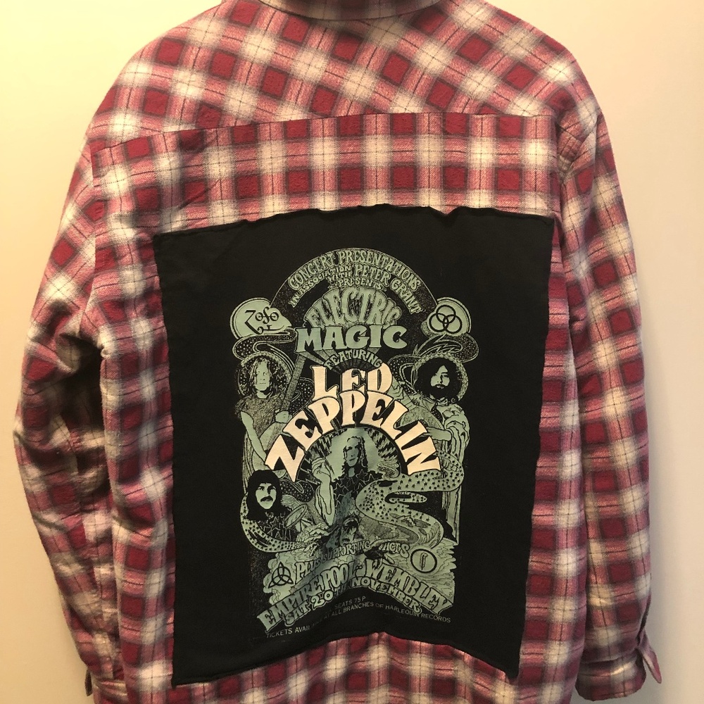AMAZING Plaid Fleece- Custom Led Zeppelin